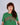 Cherry Tee - Broccoli Green by Plant Faced Clothing
